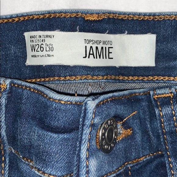 Topshop High-Rise Jamie Skinny Jeans - Picture 3 of 4